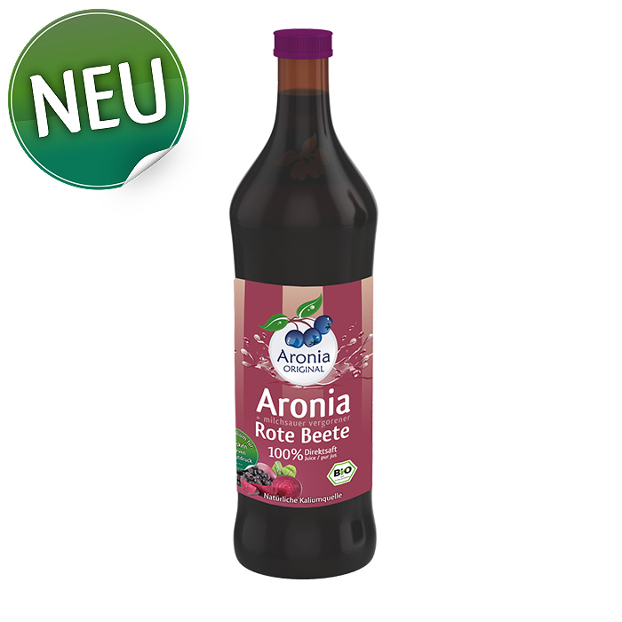 Bio Aronia + Rote Beete Direktsaft, 700ml Glasflasche