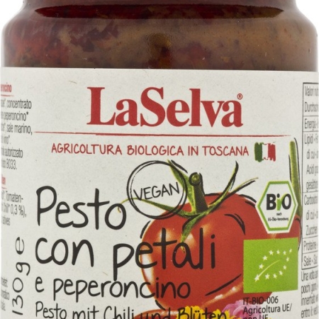 Pesto mit Chili und Blüten 130g