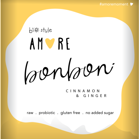 Bio "Cinnamon & Ginger" AMORE Bonbon glf probiotic 40g