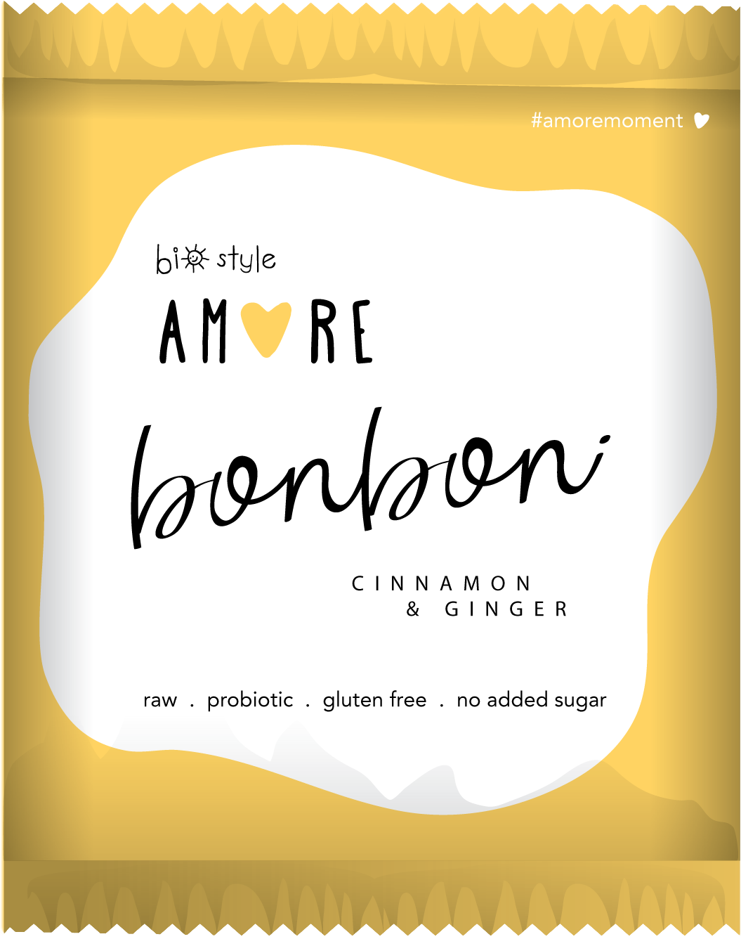 Bio "Cinnamon & Ginger" AMORE Bonbon glf probiotic 40g