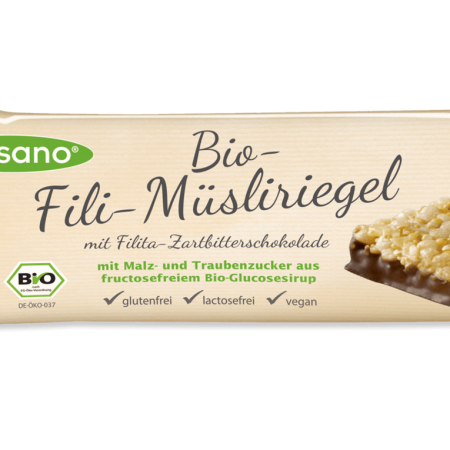 Bio Fili-Müsliriegel mit Zartbitterschokolade 40g
