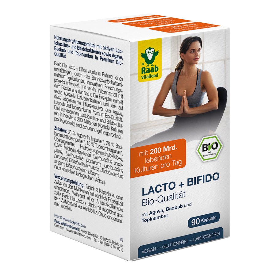 Bio Lacto + Bifido, 90 Kapseln à 470mg, Dose